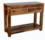 Contemporary sheesham wooden console table