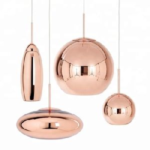 Copper Wide Pendant Lamp