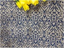 blue woven mugal threadwork blouse skirt material