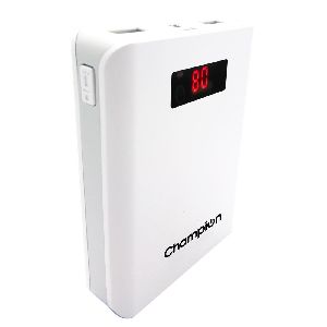 Champion Z-10 10400 mAh Digital Power Bank White Grey