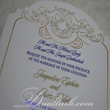 Hot stamp Foil Wedding Invitation Card Foil Print Wedding Invitation