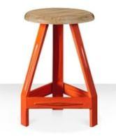 Wooden iron stool