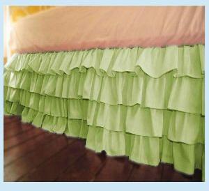 RUFFLED/GATHERED BED SKIRT SET