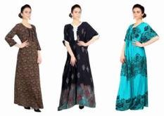 COTTON AND RAYON AND CREPE KAFTANS