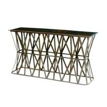 Industrial & vintage Iron metal & wooden console Table