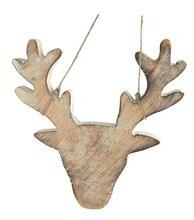wood Hanging Reindeer Head