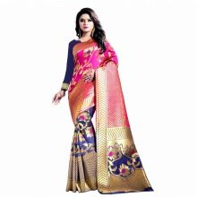 Heavy designer new collection zari work banarasi silk saree