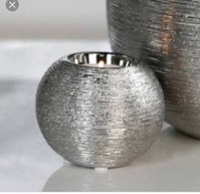 Silver plated tea light holder