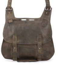 Crazy Horse Unisex Olive Messenger Bag.