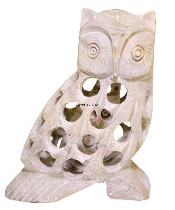 Stone Owl Statue