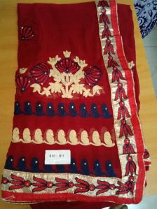 jaal work saree