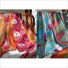 Kantha Quilts Reversible Throws Bedspread