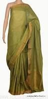 Plain Linen Saree