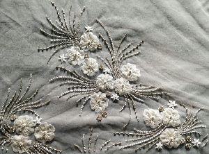 beaded embroidered fabric