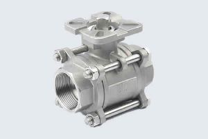 THREE PC MOUNTING PAD BALL VALVE