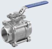 THREE-PIECE STAINLESS STEEL BALL VALVE