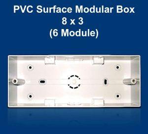 8 X 3 PVC Surface Modular Box