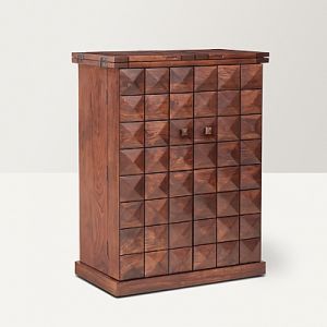 WINE CABINET SHEESHAM WOOD