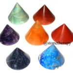 Chakra Conical Pyramid Set