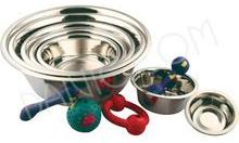 Stainless steel feed bowl