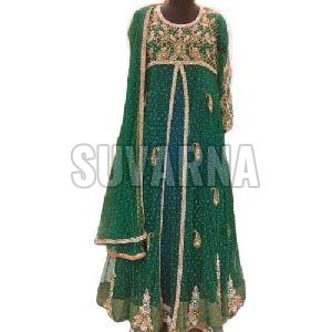 Net Embroidered Suit