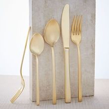 Metal Gold Cutlery Set