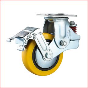 Swivel Spring Loaded Brake Type Caster Wheels