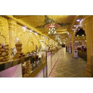 Banquet Hall Interior With Fiber Ceiling