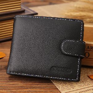 Black leather wallet