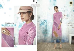 Smoke Pure Muslin Kurti