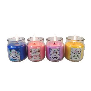 Jar Scented Candles of Aromas (Mountain Lake, English Rose, Lavender Fields and Midnight Jasmine)
