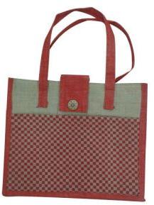 Red Printed Jute Bags