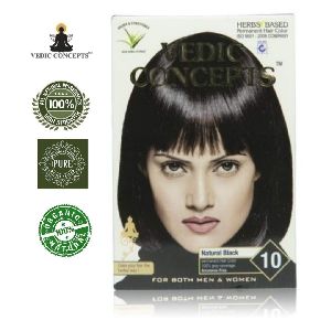 Vedic Concepts Herbal Hair Color- Natural Black-No.10