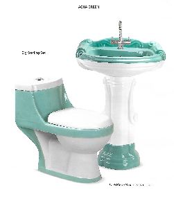 Wash Basin and Toilet Set