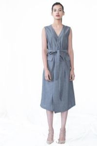 Tie Belt Midi Dress