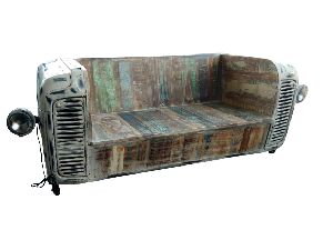 Reclaimed Wood Tractor Sofa