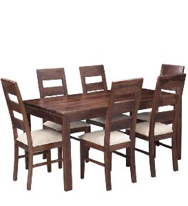 Sheesham Wood 6 Seater Dining Table Set