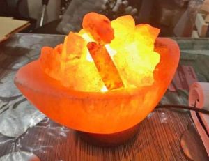 Salt Lamp Boat Shaped