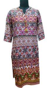 printed long kurtis