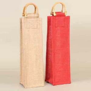 Jute wine bottle bag