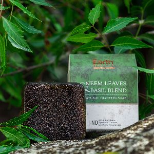Neem Leaves & Basil Blend Natural Glycerin Soap