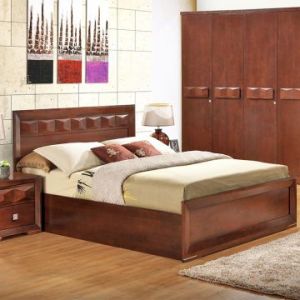 Wood Hydraulic Storage Bed