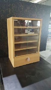 Glass Cabinet With Drawer