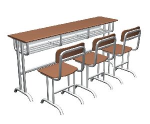 Three Seater School Bench
