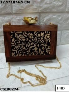 Wooden Box Clutch