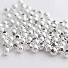 silver plated beads