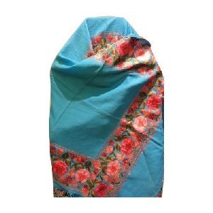 Sky Blue Pashmina Embroidered Stole