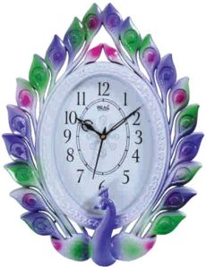 Peacock Shaped Wall Clock