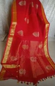 Fancy linen saree