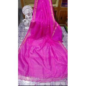 Plain Matka Silk Saree